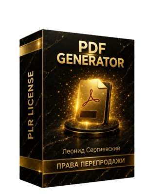 PDF Generator + 100% Права Перепродажи